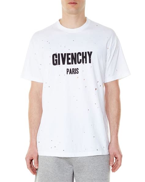 givenchy columbian fit embroided cotton t-shirt|Slim fit t.